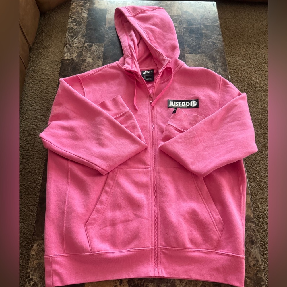 Pink, Nike hoodie. Size medium. Very good condition. No rips stains or holes